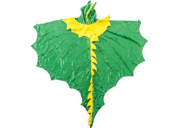 Dress Up Costume Dragon Cape - Green & Yellow