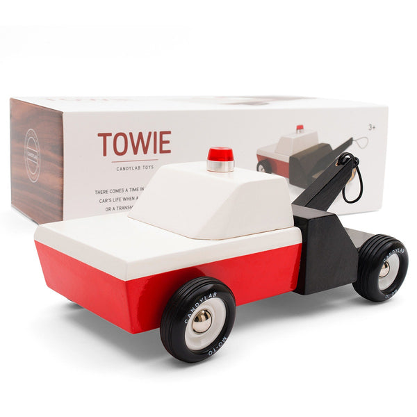 Candylab Wooden Car Toys - Towie in black