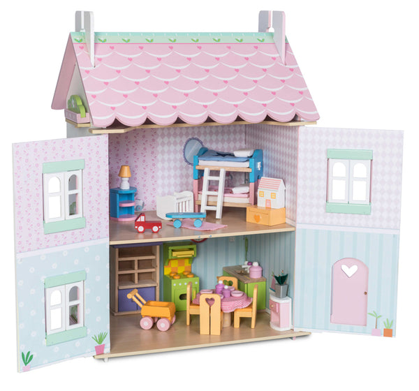 Le Toy Van - Dollhouse Daisylane Sweetheart Cottage with furniture