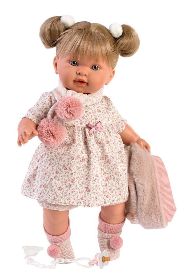 Llorens Dolls Tina Cojin Baby Doll in Pink 42 cm