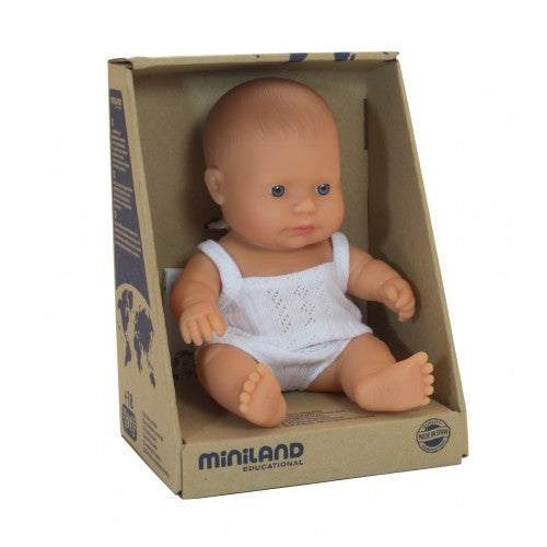 Miniland Baby Doll - Boy 21cm Caucasian