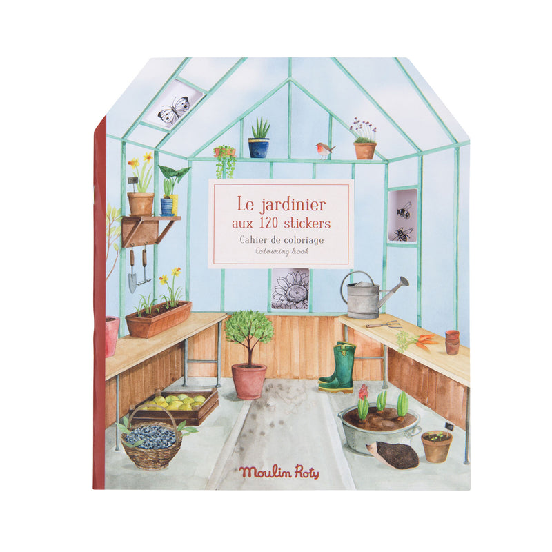Moulin Roty - Garden Sticker & Colouring Book
