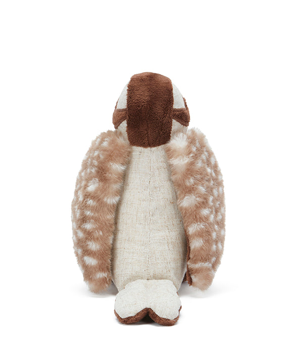 the back of the nana hutchy soft toy koala in brown and white