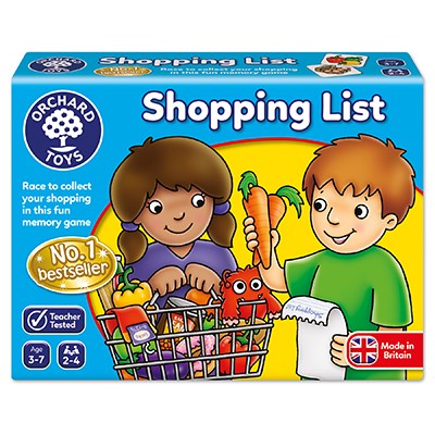 The shopping list game is a best seller matching game for children age 3+