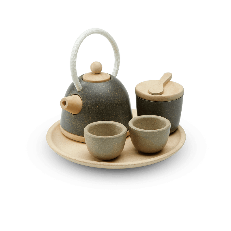 plan toys wooden tea set for kids