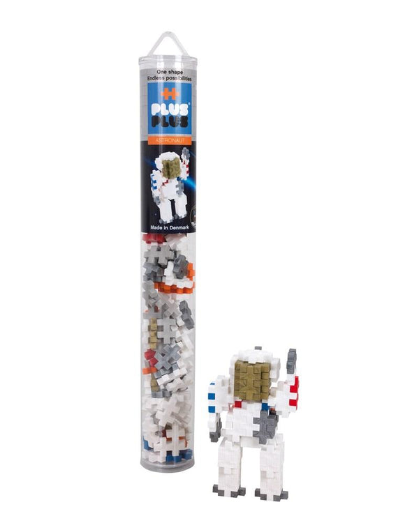 Plus plus tube containing 100 pieces to make an astronaut figure and more from the imagination. Recommended for children age 5 +