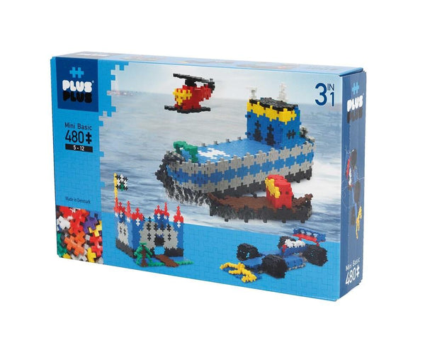 Plus Plus - Mini Basic - 480 pieces 3 in 1