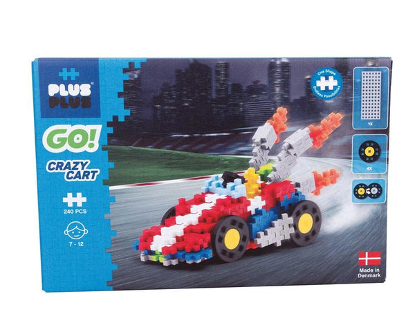 Plus Plus - Basic 240  Pieces, Go cart