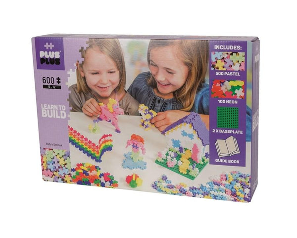 Plus Plus - Mini Pastel - Learn To Build 600 pieces