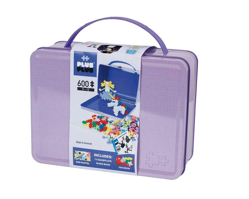 Plus Plus - Pastel 600 Pieces Metal Suitcase