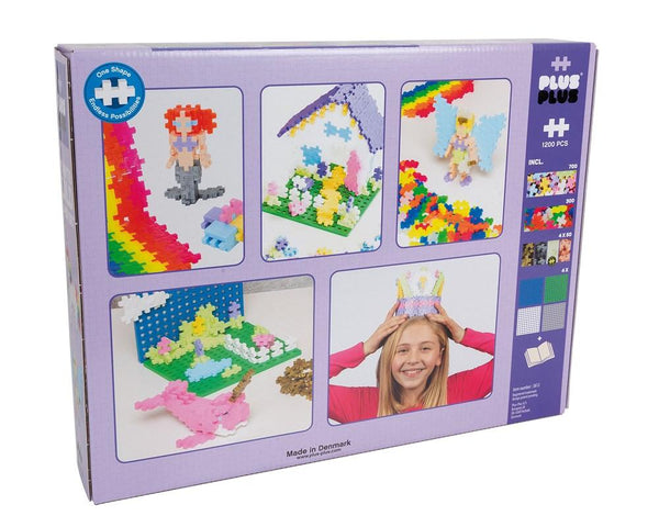Plus Plus - Pastel - Learn to Build Super Set 1200 pieces