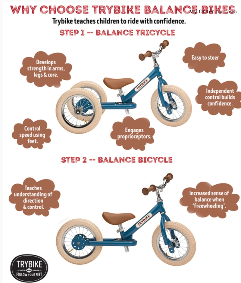 Try Bike Vintage Blue Childplay Melbourne