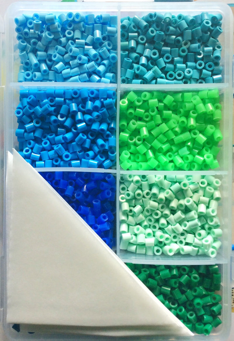 Iron-Me Beads Fun Colour Kit - Blue/Green